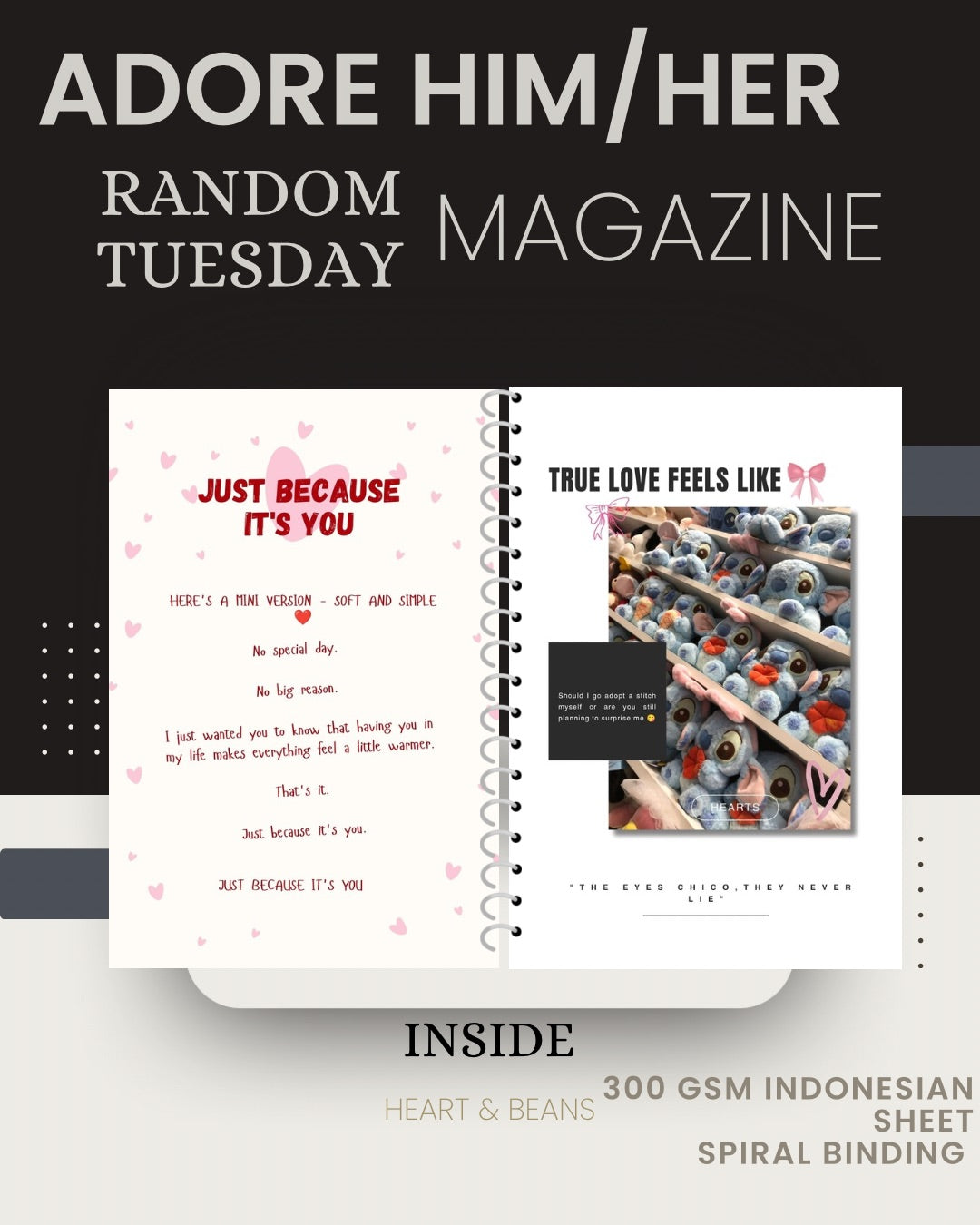 Premium ADORE HIM/HER MAGAZINE